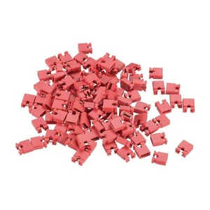 200pcs 2.54mm Pin Header Jumper Cap Short Circuit Connection Cap (Red) - Picture 1 of 1