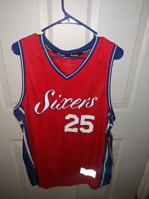 NOVA COM ETIQUETAS CAMISA PHILADELPHIA 76ERS NBA FANATICS FASTBREACK #25 BEN SIMMONSS  - Imagem 1 de 4