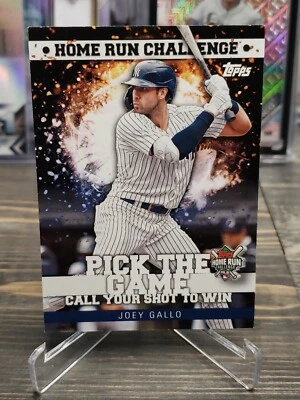 2022 Joey Gallo Topps Home Run Challenge Code Card #HRC-21 (New/Unscratched) - Image 1 of 4