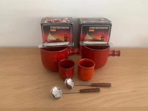 Feuerzangenbowle Traumfeuer Keramik -2 Personen - rot OVP - 8 tlg. - lesen ! - Bild 1 von 2