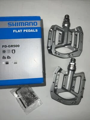 New Shimano PD GR500 Flat Platform Pedals 9/16” MTB/ City/ BMX - Image 1 of 4