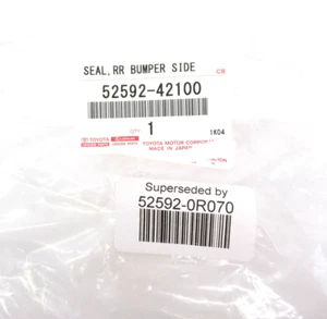 Genuine OEM Toyota 52592-0R070 Driver LH Rear Bumper Side Seal 2019-2021 RAV4 - Picture 1 of 5