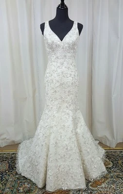 Свадебное платье Angelina Faccenda Mori Lee Bridal Mermaid Low Back Silk 1304 цвет слоновой кости - Изображение 1 из 4