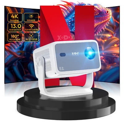 XGODY WiFi Video Projector Native 1080P Mini Home Theater Cinema HDMI Bluetooth - Image 1 of 4