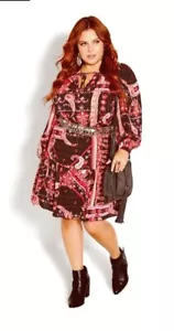 💃Talla 20 Vestido Boho Starling Reine Plus Para Mujer Negro y FLORAL🌈 PRECIOSO - Imagen 1 de 3