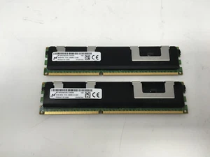 MICRON 64 GB -32GBx2 DDR3 SERVER RAM PC3-10600R 4Rx4 MT72KSZS4G72PZ-1G4E2HE - Picture 1 of 5