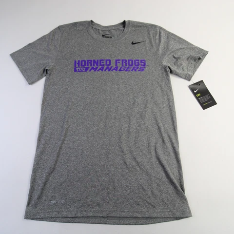 TCU Horned Frogs Nike Dri-Fit Short Sleeve Shirt Men's Gray New Cover