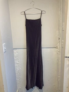 90’s Plum Sparkly Floor Length Gown - Picture 1 of 7