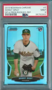 2013 Bowman Chrome Draft Picks Refractor #7 Sonny Gray Rookie PSA 9 MINT - Picture 1 of 1