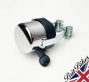 UNIVERSAL CHROME MOTORBIKE HANDLEBAR DIP SWITCH - CUSTOM CAFE RACER BOBBER - Picture 1 of 6