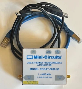 MINI-SCHALTUNGEN RCDAT-6000-30 0 - 30 dB USB ETHERNET STUFENDÄMPFER 6 GHZ ae1w10 - Bild 1 von 8