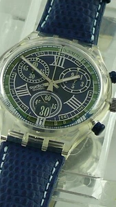 Swatch-Chrono: Blue Function. RARITY / RARITÄT NEU / NEW - Picture 1 of 4
