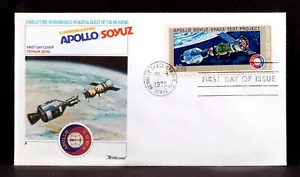 FLEETWOOD 1975 APOLLO/SOYUZ KENNEDY SC US/RUSSIAN SPACE FDC MINT/FINE. - Picture 1 of 2