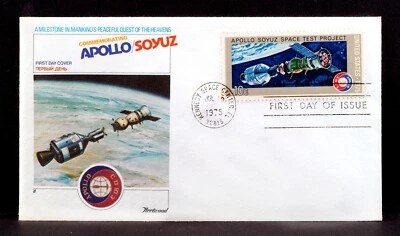FLEETWOOD 1975 APOLLO/SOYUZ KENNEDY SC US/RUSSIAN SPACE FDC MINT/FINE. - Image 1 of 2