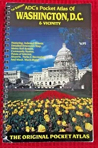 1st Ed 1990 ADC Pocket Atlas of Washington D.C. and Vicinity - Picture 1 of 4