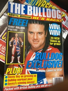 Revista Oficial WWF WWE WCW BULLDOG 1993 - Carteles Completos Davey Boy Smith - Imagen 1 de 6