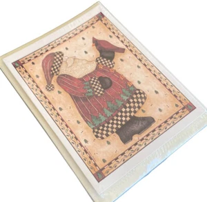 8 tarjetas de Debbie Mumm Woodland Santa con sobres hechas en EE. UU. 1995 nuevas selladas - Imagen 1 de 3