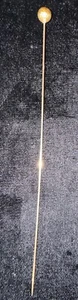 Vintage 14k Gold round disco ball Stick hat Pin !!! - Picture 1 of 9