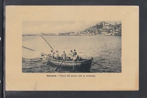 AK Ancona Angeln im Hafen mit der Nische FISCHER M488 - Bild 1 von 1