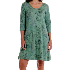 FRESH PRODUCE Medium Lagoon Green $79 Waverley Swirl Dalia Pockets Dress NWT M - Picture 1 of 4