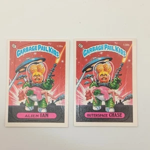 Garbage Pail Kids 138a Alien Ian 138b Outer space Chase Series 4 1986 Topps - Picture 1 of 2