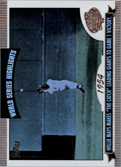2004 Topps World Series Highlights #WM1 Willie Mays 1 Card - Image 1 of 2