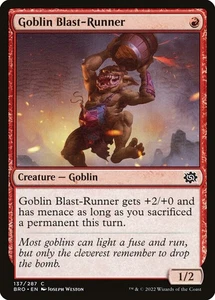 4x Goblin Blast-Runner - Casi Nuevo - La Guerra de los Hermanos - SPARROW MAGIC - Imagen 1 de 1