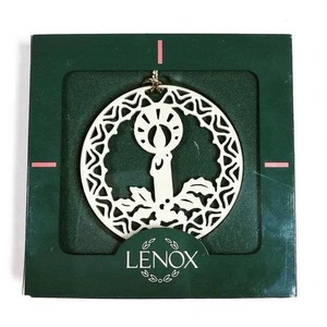 Lenox Yuletide Candle Ornament 1998 mit Box - Bild 1 von 1