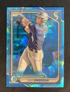 Bowman Sapphire Edition 2024 - Chrome Prospects Colt Emerson #BCP-10 (RC) - Imagen 1 de 2