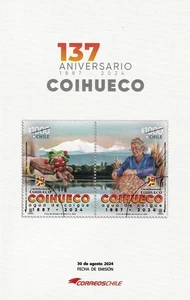 Chile 2024 Folleto 137 Ann Ciudad Coihueco SIN SELLOS - sin s/h a Estados Unidos - Imagen 1 de 3