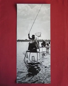 Original USSR Artistic PHOTO/Ukrainian Fishermen/1960 Black/White 23"=60cmSIGNED - Picture 1 of 7