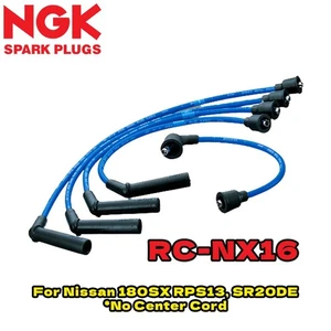 NGK Plug Wire Set RC-NX16 180SX RPS13 SR20DE 2000cc – 4 Wire Blue No Center Lead - Picture 1 of 1