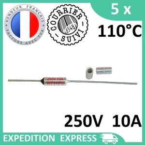 5 thermal fuses 110° hot melt + kit crimping rings tips - Picture 1 of 5