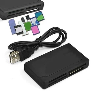 Read and Transfer Data Quickly with this Black Memory Card Adapter Reader! - Picture 1 of 8