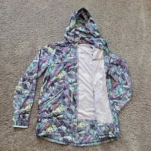 $128 New Lululemon Miss Misty II Jacket Hood Size 10 Large Multicolor Raincoat - Picture 1 of 11