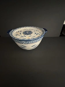 VINTAGE Temptations by Tara Alte Welt blau 1 Quart runde bedeckt Kasserolle - Bild 1 von 6