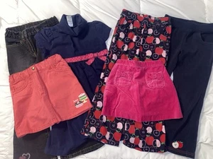 Gymboree Girls Clothing Lot Size 5 Fall Winter Pants Dress Skirt Jeans Apples - Picture 1 of 6