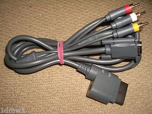MICROSOFT XBOX 360 VGA COMPOSITE AV CABLE LEAD OPTICAL PORT ADAPTER - Picture 1 of 1