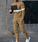 Fashion Men's T-Shirt Set Sports Pants New Casual Tracksuits 2 Piece Suit Jogger