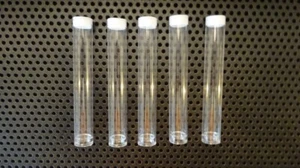 25pk Showcase Plastic Tubes Waterproof 3.25 in x .25 in Cartridges Elegant Aware - Picture 1 of 3