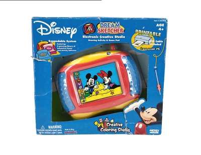 Disney Dream Sketcher Mickey Mouse Electronic Creative Studio Drawing. New *READ - Image 1 of 4