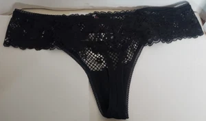 Tanga de Bragas Adore Me Talla L Negro Azabache Nuevo con Etiquetas - Imagen 1 de 8