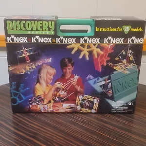 K'NEX 400 pc Discovery Series 1 33023 KNEX 1996 Green Box Case New Sealed VTG - Picture 1 of 5