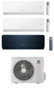 Gree CLIVIA Navy Blue White 3 Raum 3x 3,5kW R32 WiFi Klimaanlage Aggregat 8,0kW - Bild 1 von 21