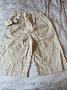 YCC 214 - Boys stone colour, 100% cotton, cropped chino trousers - Age 5 - Picture 1 of 9