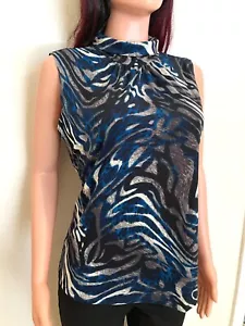 Top alla moda senza maniche da donna con collo a tartaruga stile e moda marca JKLA - Foto 1 di 6