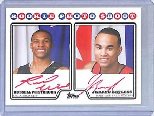 2008-09 Topps Rookie Shoot Red Dual Autograph Russell Westbrook and Jared Bayles - Picture 1 of 2