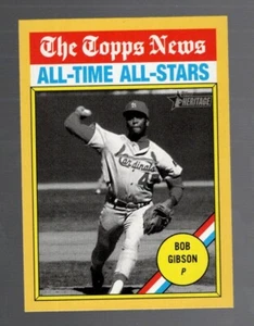 2025 Topps Heritage Yellow All-Time All-Stars Bob Gibson #342 - Picture 1 of 1