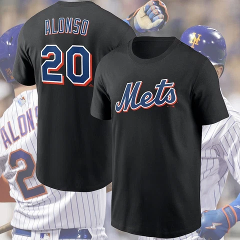 SALE - New York Mets Pete Alonso #20 Player Name  T-Shirt For Fans Allsize S-3XL Cover