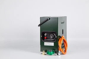 Heatbox 2000 Heizstrahler 2,2 kW 30 mbar Grün mit Regler und Tasche - Bild 1 von 5
